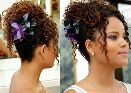 penteado-para-cabelo-curto-e-cacheado-para-casamento-06 Прическа за къса коса и къдрава коса за сватба