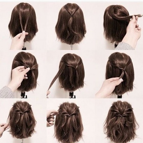 penteado-cabelo-medio-simples-49_8 Прическа за коса средна проста