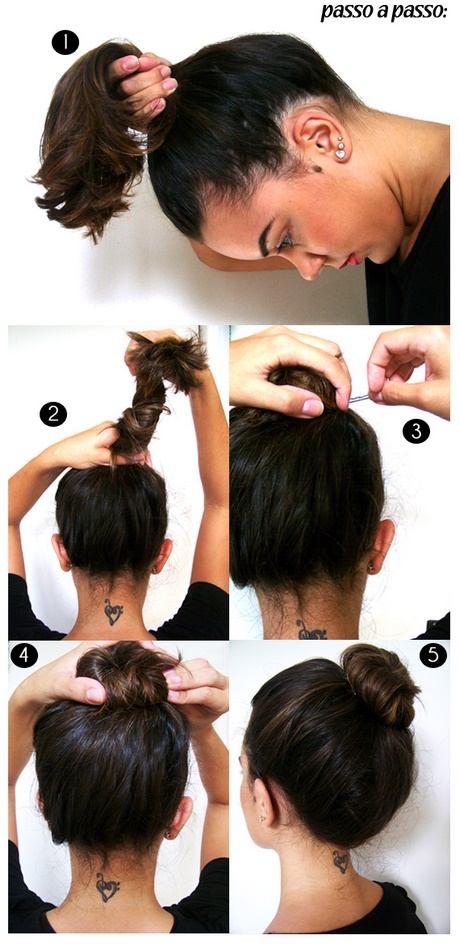 como-fazer-coque-no-cabelo-53_10 Как да направите кичур на косата