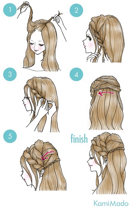 como-tranar-o-cabelo-sozinha-77_13 Как да сплетете косата си