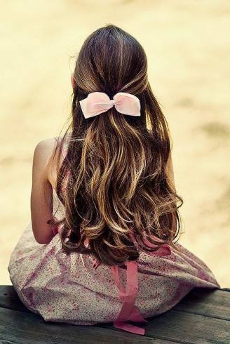 penteado-infantil-cabelo-solto-78_10 Прическа, бебешка коса свободно
