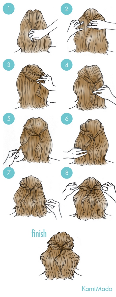 penteados-faceis-de-fazer-sozinha-para-cabelos-medios-64_7 Прически лесно да направите сами, за коса medios