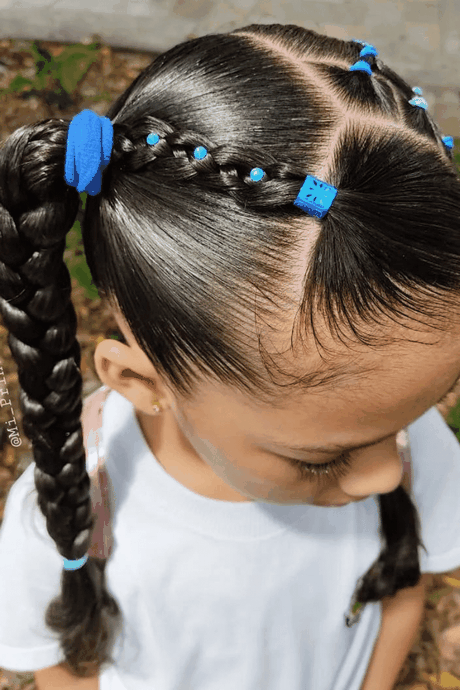 penteado-em-cabelo-crespo-infantil-99 Прическа в бебешка къдрава коса